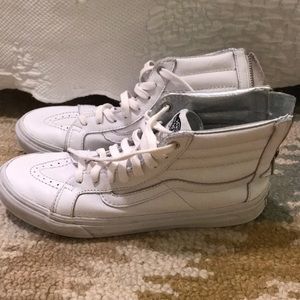 white high top vans